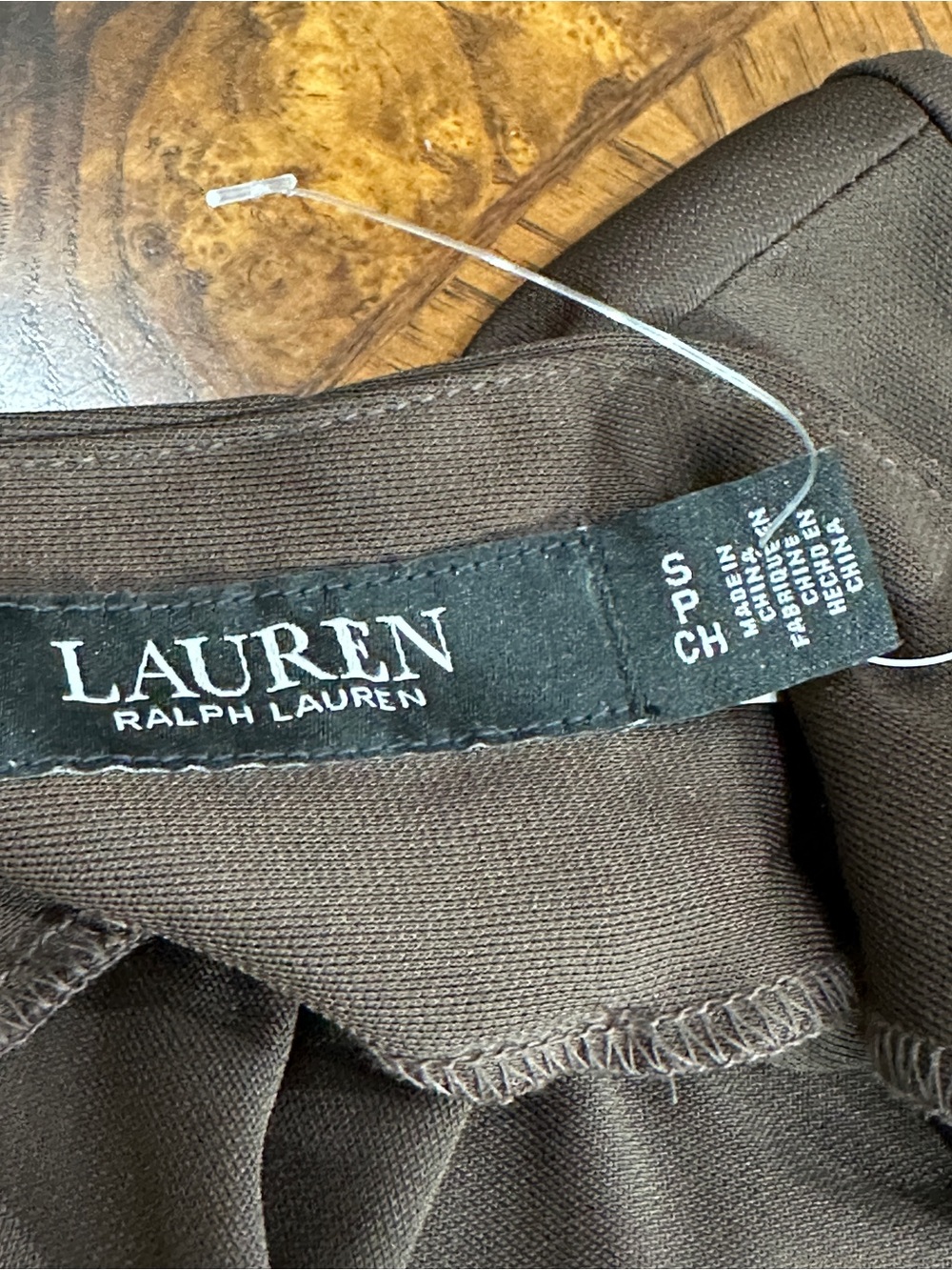 Lauren Ralph Lauren Jumpsuit Small Brown Belted Quiet Luxury Espresso Core - Picture 9 of 12